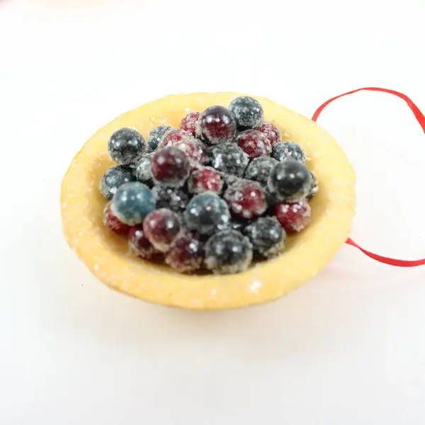 Lot of 6 Miniature Fruit Tartlets Polymer Clay Cakes