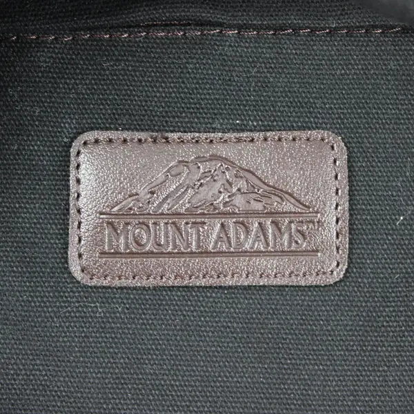 Mount Adams Black Canvas Duffle Bag 24x11x10 Travel Carryall Shoulder Strap