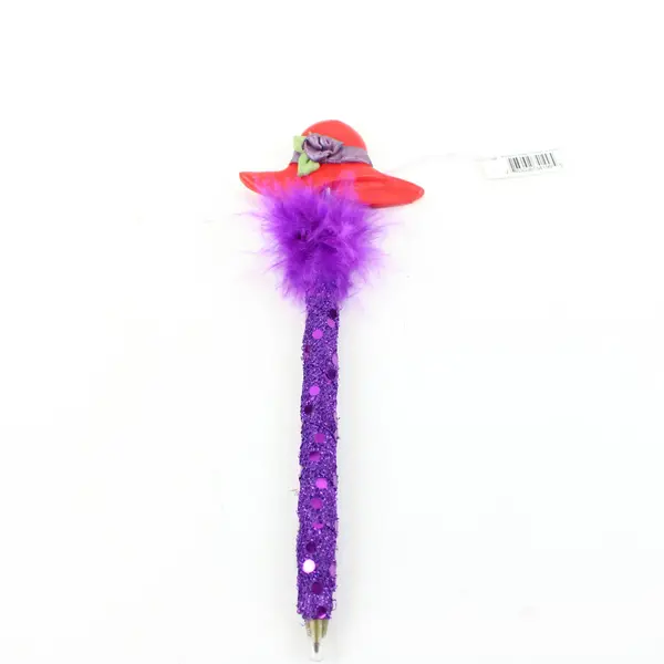 Lot 6 Coyne's & Co Red Hat Soc Ballpoint NW7257 Purple Glitter Nancy E. Williams