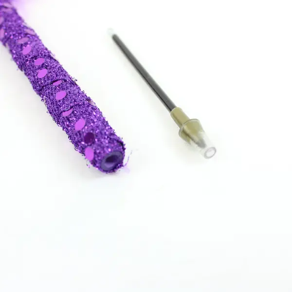 Lot 6 Coyne's & Co Red Hat Soc Ballpoint NW7257 Purple Glitter Nancy E. Williams