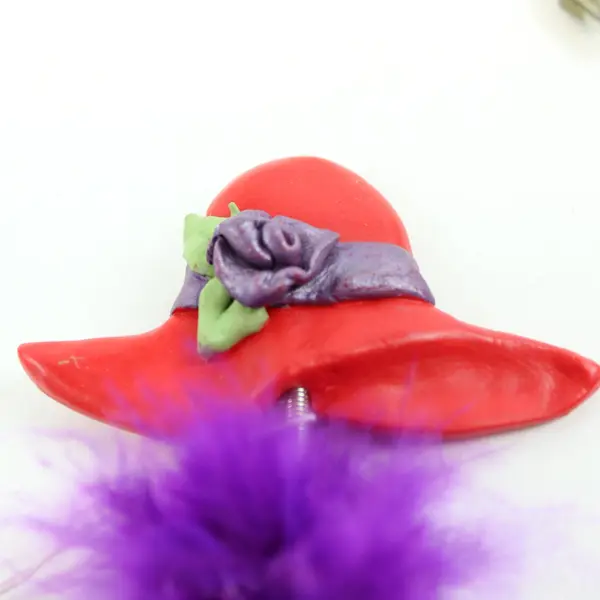 Lot 6 Coyne's & Co Red Hat Soc Ballpoint NW7257 Purple Glitter Nancy E. Williams