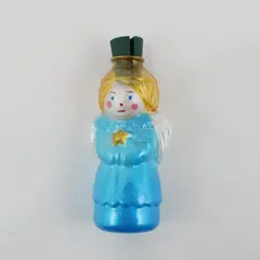 Vintage 1980s Avon Gift Collection Glass Angel Christmas Light Cover 3.5" Tall