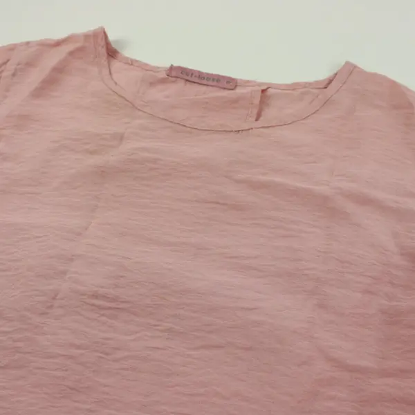 Cut Loose Women's Pink 3/4 Sleeve Shirt Size Small Casual Top