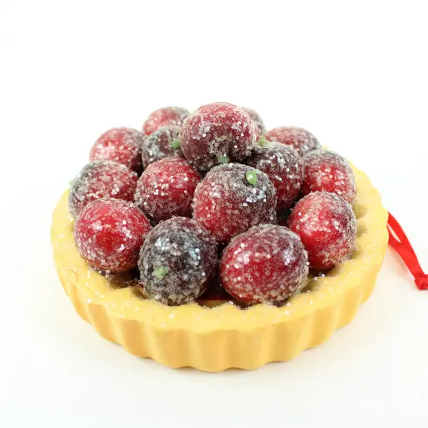 Lot of 6 Miniature Fruit Tart Pies Faux Food Berry Topping