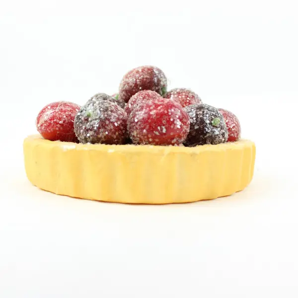 Lot of 6 Miniature Fruit Tart Pies Faux Food Berry Topping