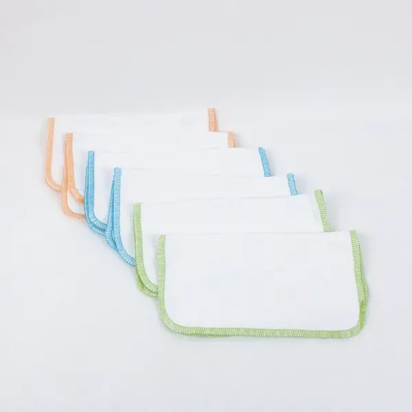DEN-USA Lot of 6 Reusable Baby Washcloths Cloth Wipes