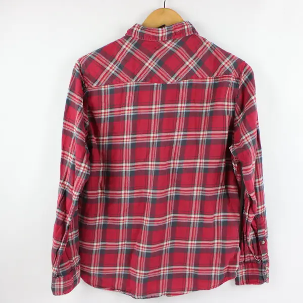 Jach's Girlfriend Bea Red Snap Flannel Shirt Women's Small