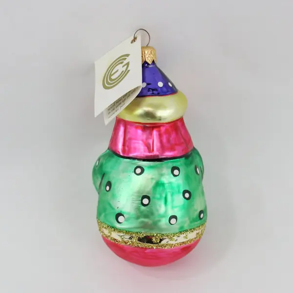 Mia & Calik Mouth Blown Hand Painted Glass Ornament Ali Baba 40 Thieves 5"