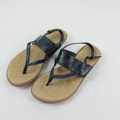 B.O.C. Born Concept Women's Blue Faux Leather Strappy Sandals 7M