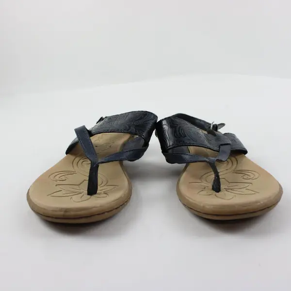 B.O.C. Born Concept Women's Blue Faux Leather Strappy Sandals 7M