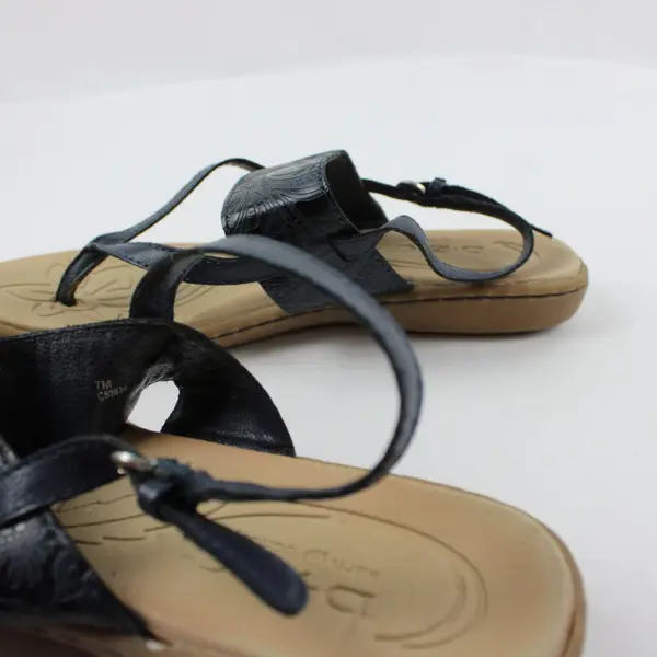B.O.C. Born Concept Women's Blue Faux Leather Strappy Sandals 7M
