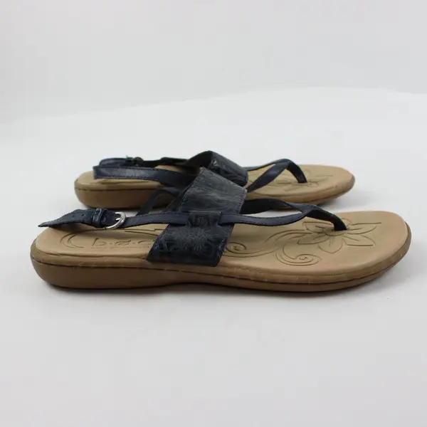 B.O.C. Born Concept Women's Blue Faux Leather Strappy Sandals 7M
