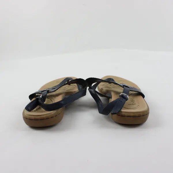 B.O.C. Born Concept Women's Blue Faux Leather Strappy Sandals 7M