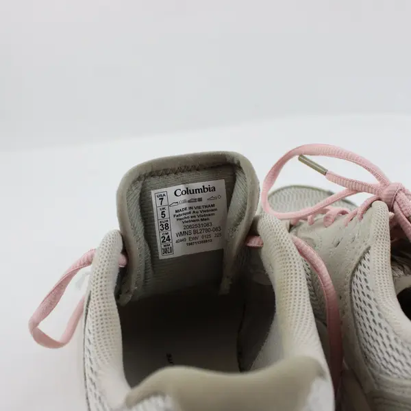 Columbia Bethany Women's Light Gray Suede Hiking Sneakers Size 7
