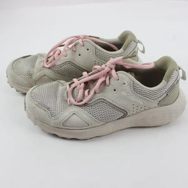 Columbia Bethany Women's Light Gray Suede Hiking Sneakers Size 7