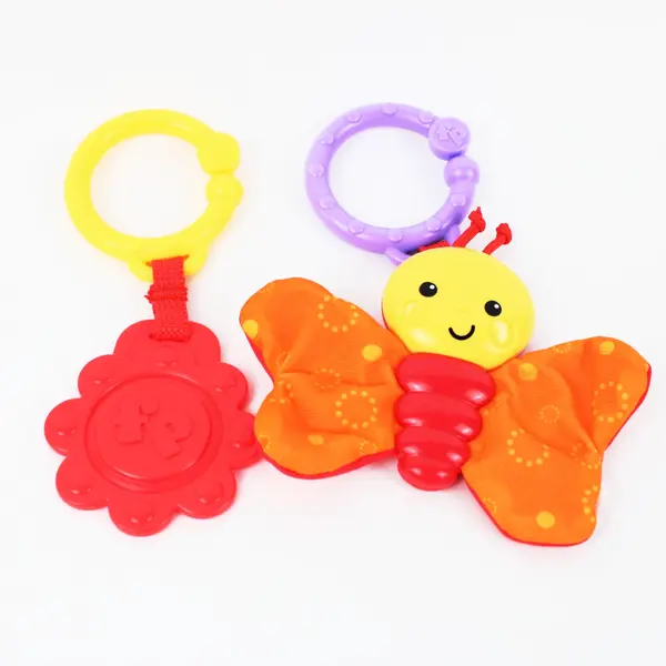 Lot of 8 Baby Rattles Teething Toys Fisher-Price FP Toysmith Mattel Mixed Brands