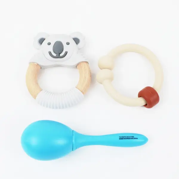 Lot of 8 Baby Rattles Teething Toys Fisher-Price FP Toysmith Mattel Mixed Brands