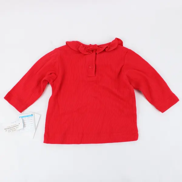 CC Baby Red Vertical Ribbed Knit Sweater Outfit 6-9 Months