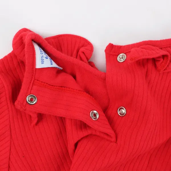 CC Baby Red Vertical Ribbed Knit Sweater Outfit 6-9 Months