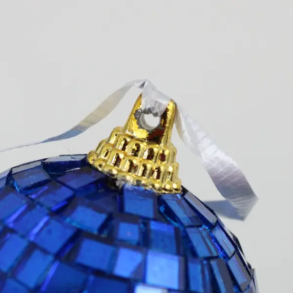 Wang's International Navy Blue Mirrored Disco Ball Ornament 2.5"