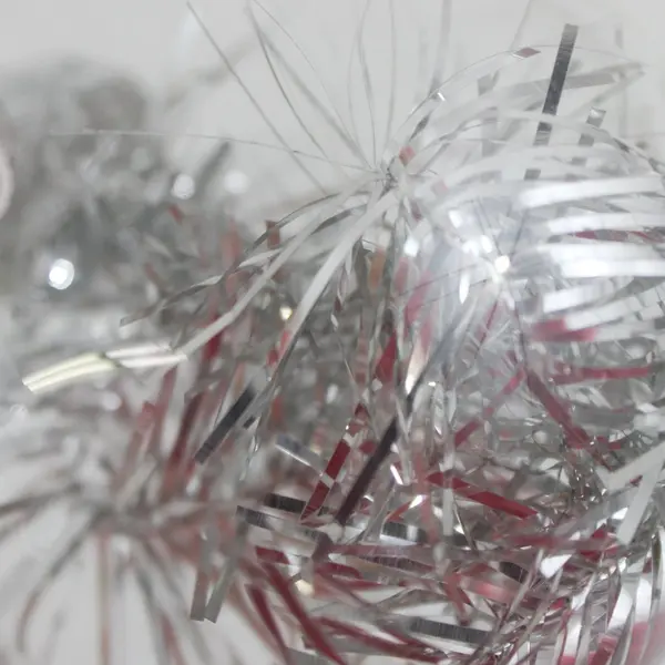 VTG Bronner's Austria 25th Anniversary Tinsel Christmas Glass Ornament 3.75" 