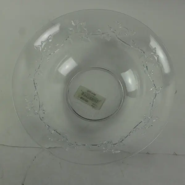 American Maid 10 Inch Round Bowl Clear Plastic Floral Serving Bowl