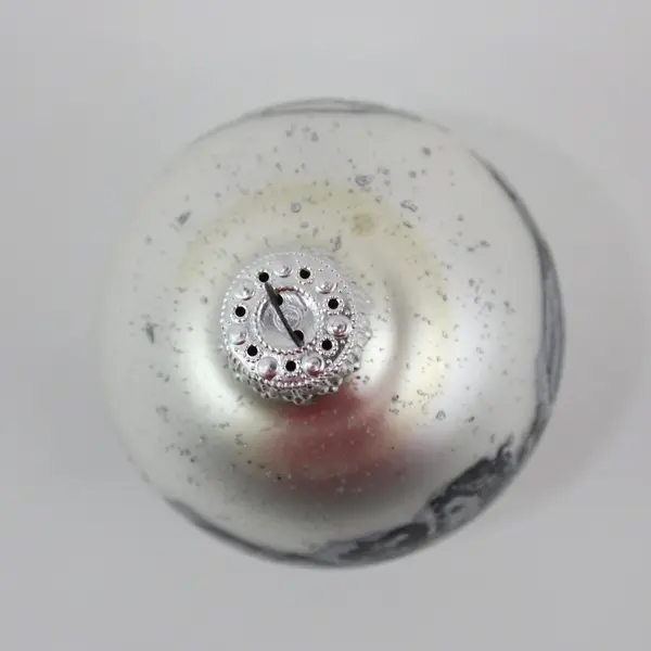 Vintage Glass Ball Christmas Ornament Angels We Have Heard on High & Angel 3"