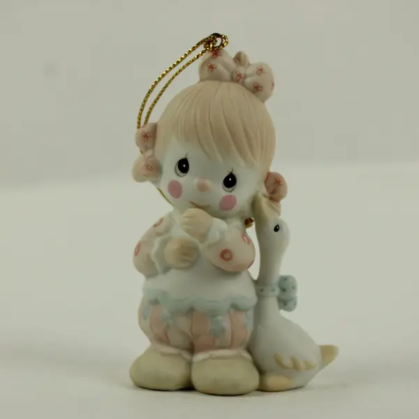 Enesco Precious Moments Waddle Do Without You Ornament Child with Goose