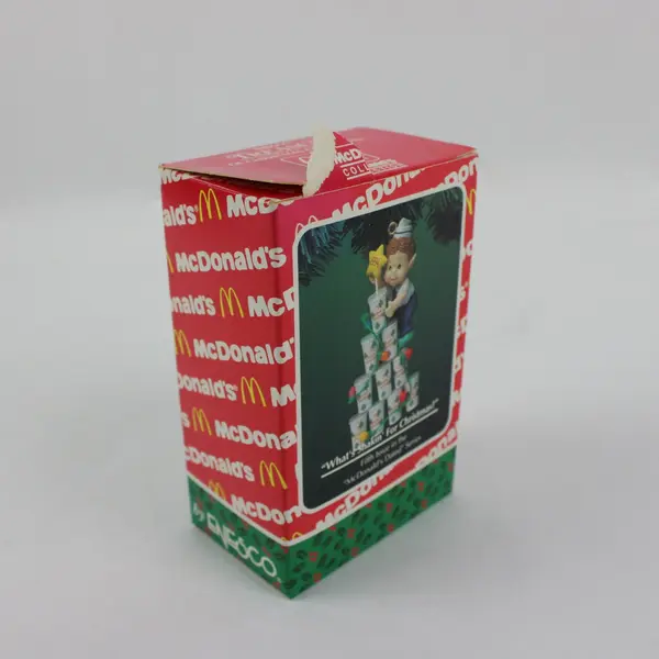 Enesco McDonald's What's Shakin' For Christmas? Ornament Figurine Boxed