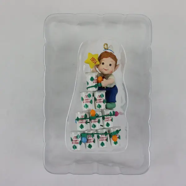 Enesco McDonald's What's Shakin' For Christmas? Ornament Figurine Boxed