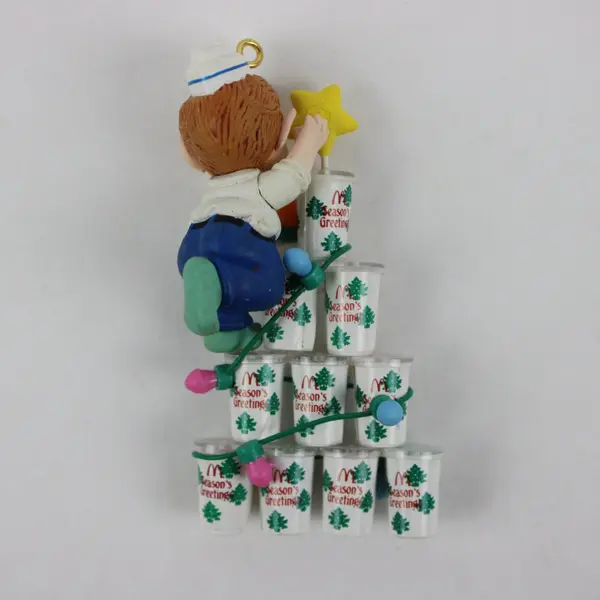 Enesco McDonald's What's Shakin' For Christmas? Ornament Figurine Boxed