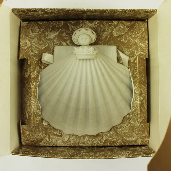 Carriage House Studio Margaret Furlong Angel Shell Ornament Bisque
