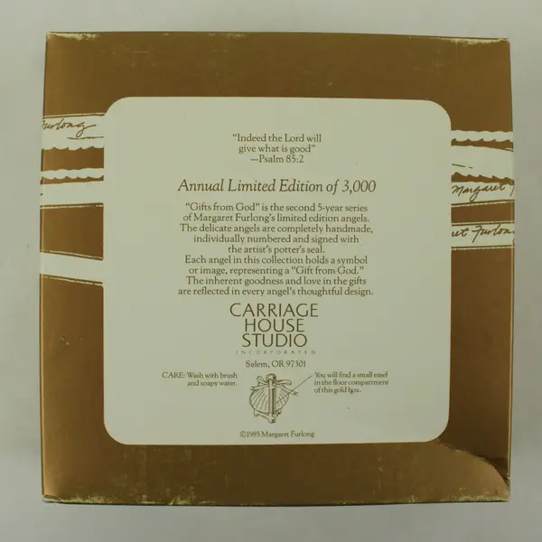 Carriage House Studio Margaret Furlong Angel Shell Ornament Bisque