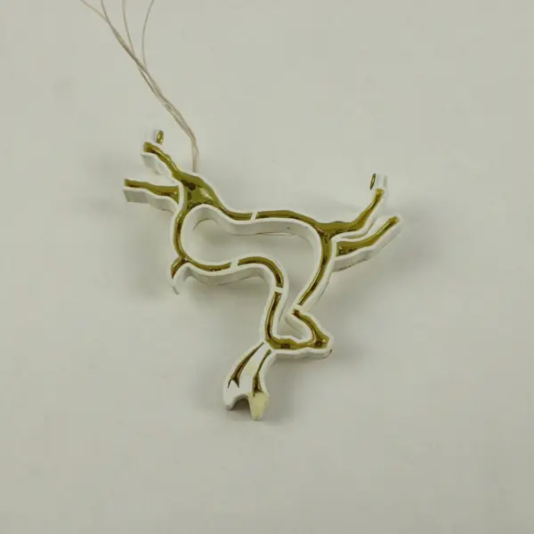 Department 56 Brite Lites Lighted Reindeer Christmas Decoration White Outline