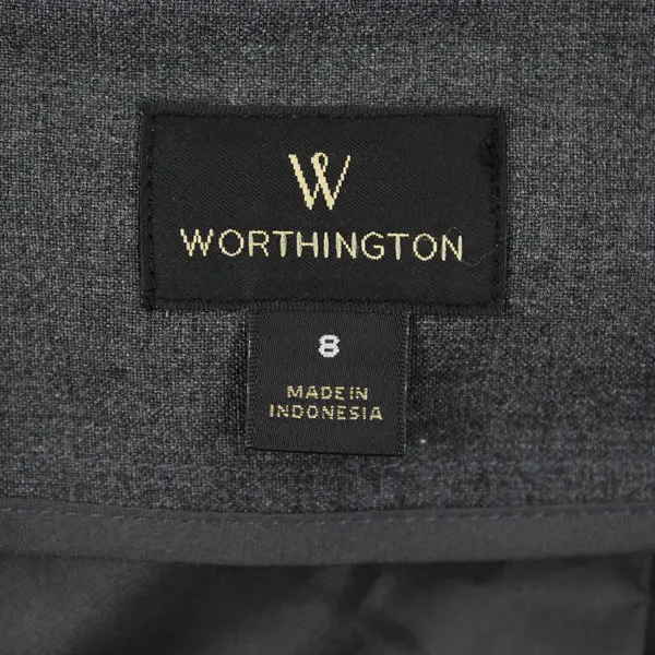 Worthington Women's Dark Gray Midi Pencil Skirt Size 8