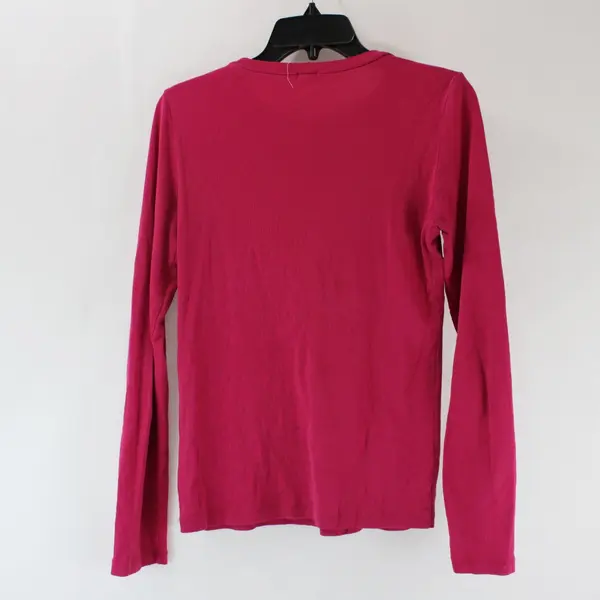 J.Crew Women's Medium Magenta Pink Long Sleeve Top