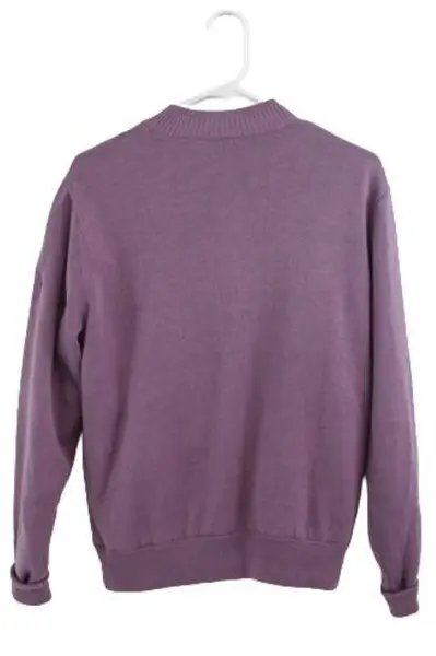Tres Bien Full Zip Sweater Lavender Michelbook Country Club Women's Size M