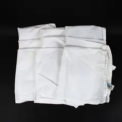 Lot of 9 Target Casual Home White Cotton Napkins FLAWED