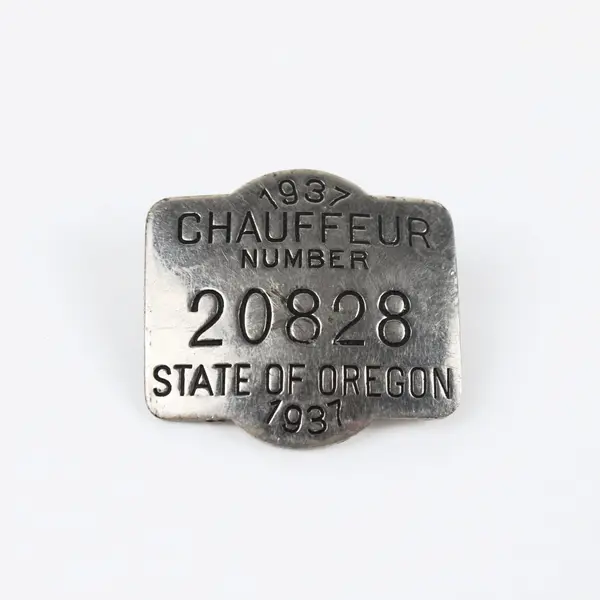 1937 State of Oregon Chauffeur Badge #20828