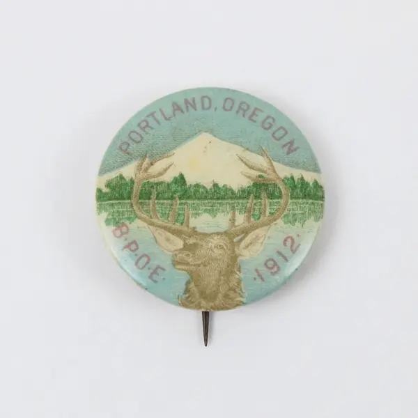 Vintage 1912 BPOE Elks Club Portland Oregon Lapel Pin