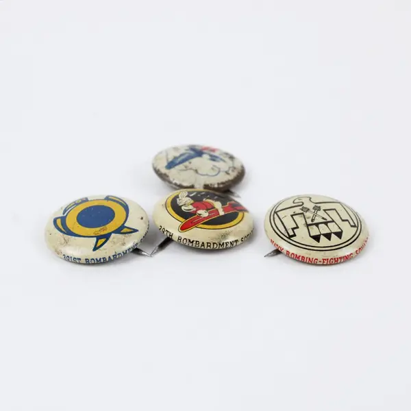 WWII Kellogg's Pep Cereal Squadron Pins Set of 4 1943-44