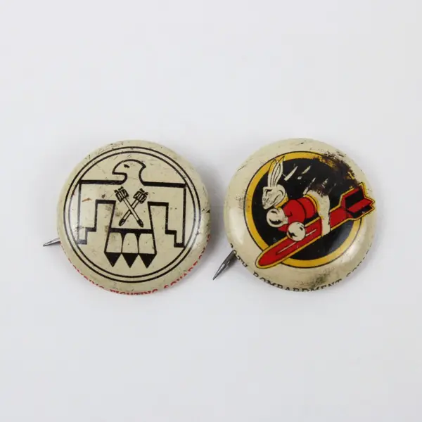 WWII Kellogg's Pep Cereal Squadron Pins Set of 4 1943-44