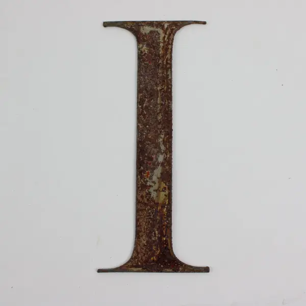 Lot of 7 Rustic Metal Letter Signs 6 Inch Wall Decor M O N I S S S