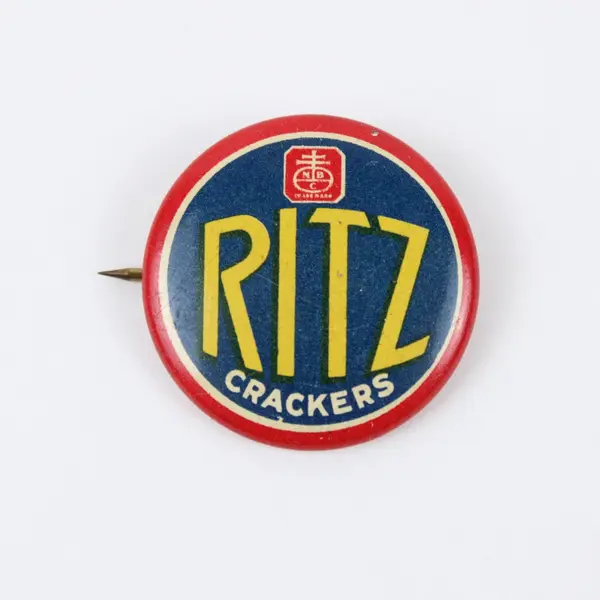 Vintage 1936 Ritz Crackers Nabisco National Biscuit Co Pinback Button
