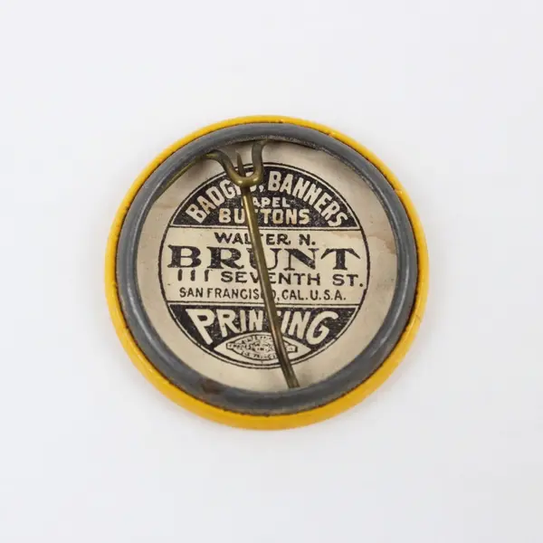 Vintage Brunt Printing C.P.C. 386 Plant No. 125 Employee Pinback Button 1.25"