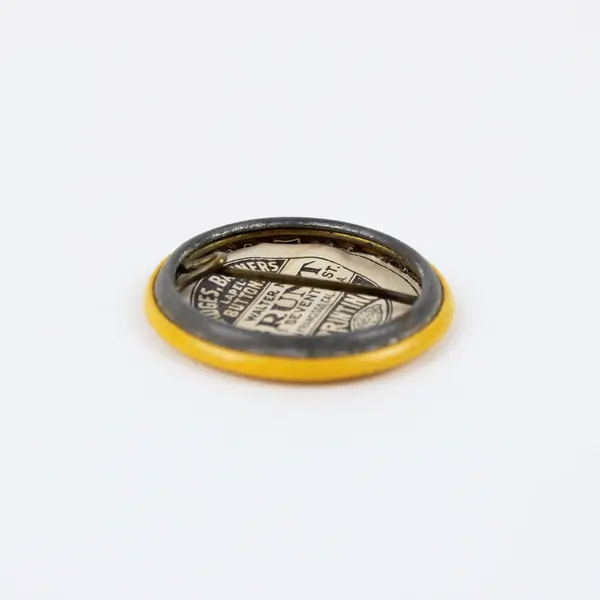 Vintage Brunt Printing C.P.C. 386 Plant No. 125 Employee Pinback Button 1.25"