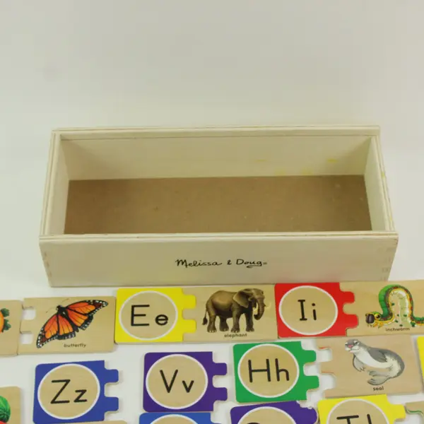 Melissa & Doug #2541 Self-Correcting A-Z Alphabet Puzzle Missing A Piece