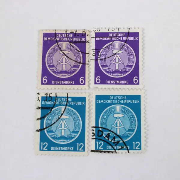 Lot Of 10 DDR East Germany 1954 Canceled Postage Stamps Scott #O1-O5