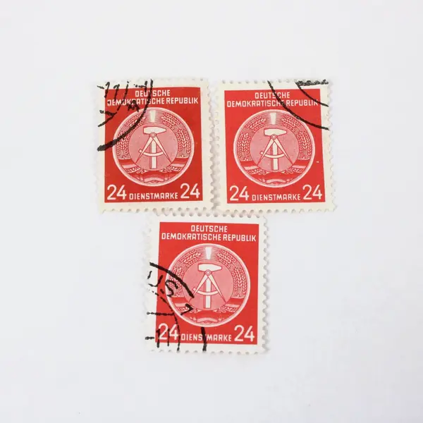 DDR 1954 East Germany Dienstmarke Used Set of 10 Scott #O5-O9