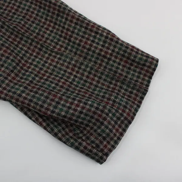 Briggs New York Plaid Pull-On Pants Women's 16W Short Green Navy Burgundy
